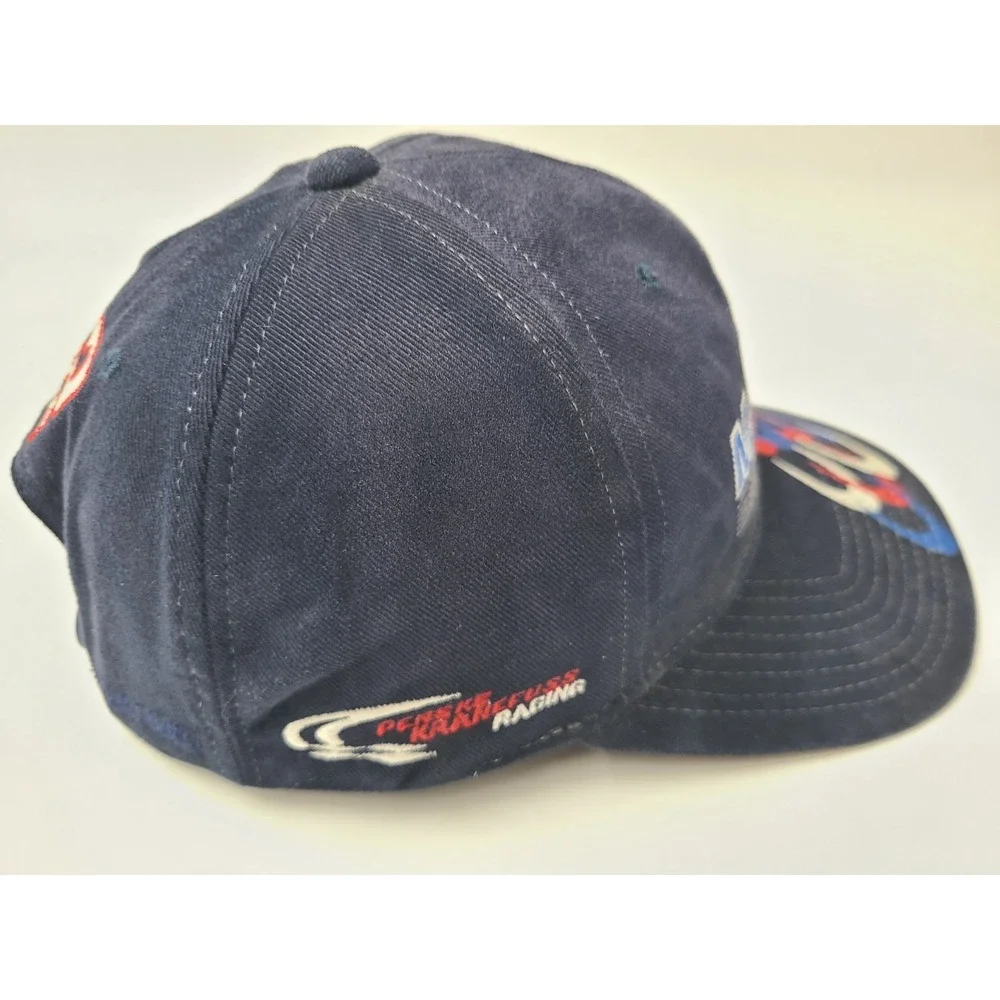 Vintage Jeremy Mayfield #12 Mobil‎ 1 Racing Chase Snapback Hat Cap NASCAR Blue